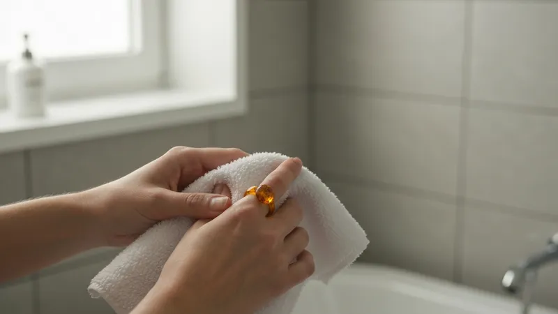 Entretien des bagues en ambre