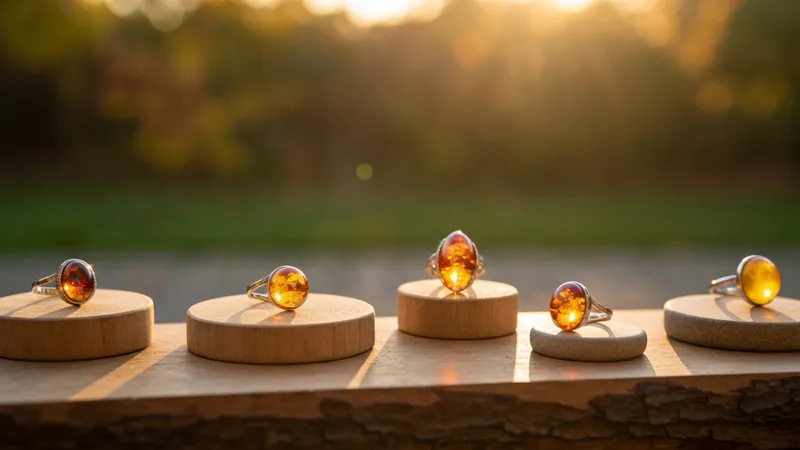 Tendances actuelles des bagues en ambre